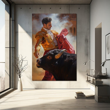 Angry Bull Painting
